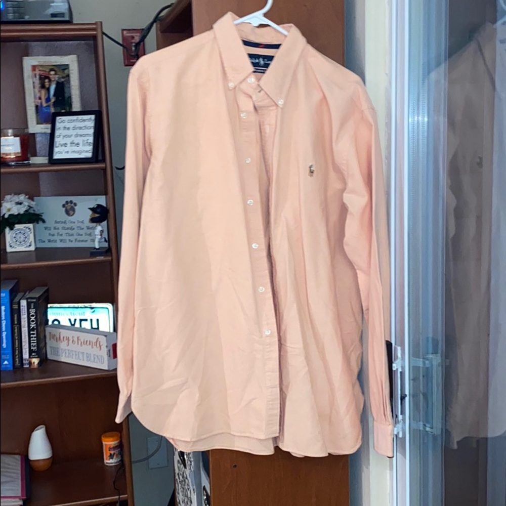 Peach Button Up Shirt